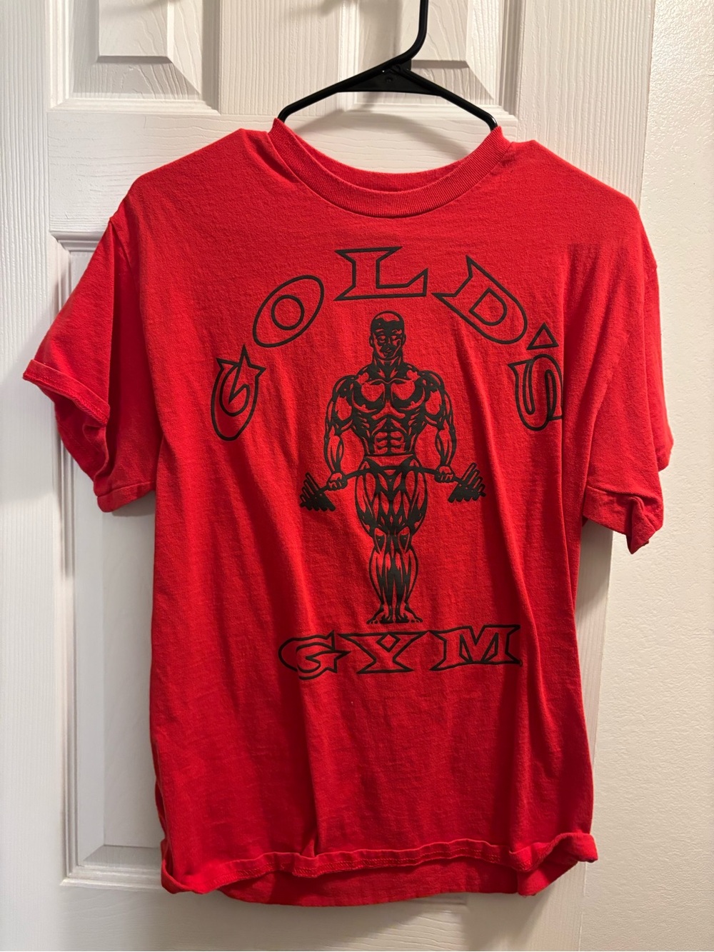 Gold's Gym Red Short-Sleeve Logo Tee
